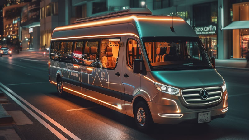 Hotel shuttle to accomodations from the Houston airport