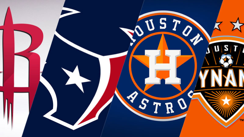 Rockets, Texans, Astros and Dynamo Logos